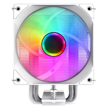 Кулер CPU GAMEMAX SIGMA 550 Infinity Weiß: 220W, 5 Heatpipes, ARGB PWM 120mm, LGA1851/1700/AM5/AM4