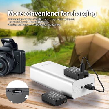 Акумулятори ENEGON LP-E12 1200mAh для Canon EOS M50, M50 Mark II, M, M2, M10, M100, M200, Rebel SL1, 100D, Kiss X7, PowerShot SX70 HS