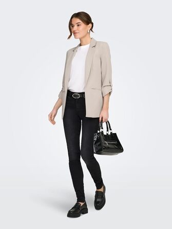 Жіночі джинси ONLY Onlblush Life Mid Sk DNM Rea1099 Noos, чорний денім, розмір XXS/30L