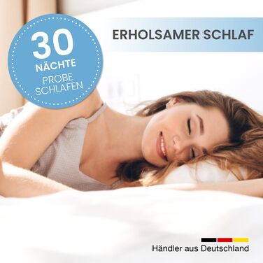 ELONEO Viscoelastic Mattress Topper, Memory Foam Mattress Pad, Viscoelastic Pad, 2-Firmness Level Reversible Function, including Aloe Vera Cover (100 x 200 cm, Viscoelastic Foam - 7 cm)