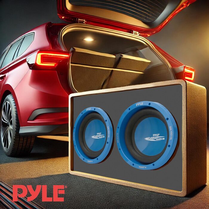 Автомобільний сабвуфер Pyle PLBW84 600Вт, 8 дюймів, Blue Wave, високопродуктивний