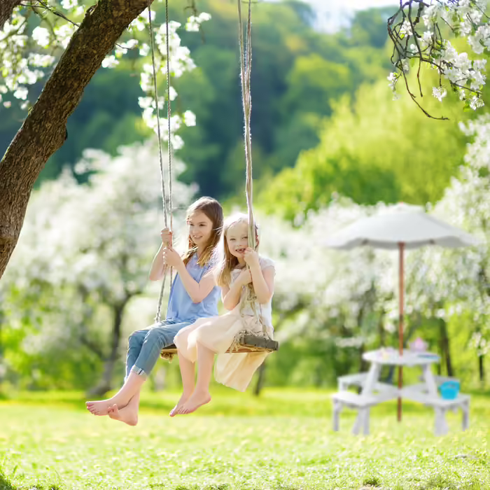 Relaxdays Round Children's Seating Group with Umbrella