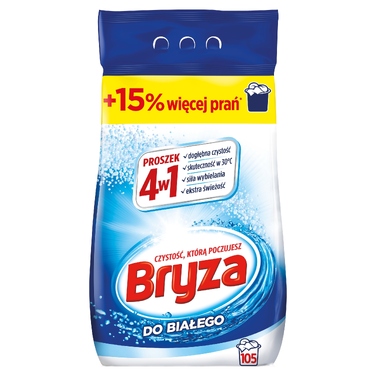 Пральний порошок Bryza 4в1 для білого прання, 6,825 кг (105 прань)