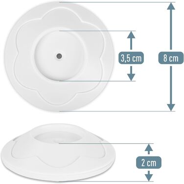 Захист для сходів IB Style Berrin - сітка для дітей та собак, без свердління, чорний, 67-75 см (4 накладки на стіну)