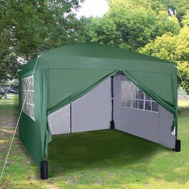 Pavilion with silver protective coating, waterproof, 3 x 3 m, White (Green)