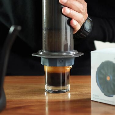 Багаторазовий фільтр Fellow та прес-аксесуари для кавоварки Aeropress, для еспресо, холодної кави, без протікань, синій камінь
