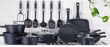 Набір каструль та сковорідок Black Stone Zwieger, 9 предметів