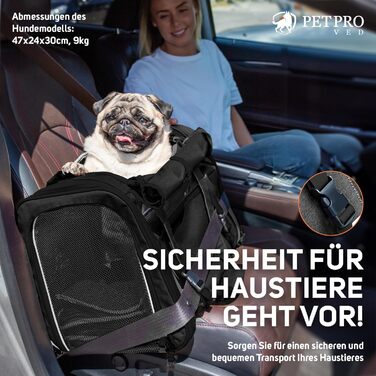 Транспортна переноска для кота/собаки: переноска для маленьких собак та котів (колір: коричневий, розмір: 51x36x33 см)