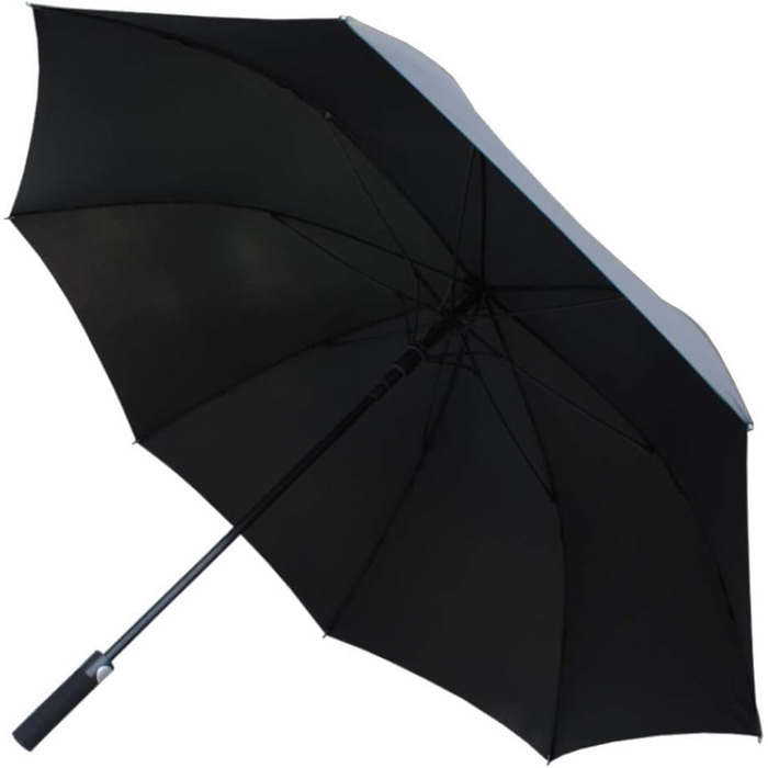 COLLAR AND CUFFS London XL Windproof Golf Umbrella - 154cm Fiberglass Frame - Automatic Open/Close - Red & Black