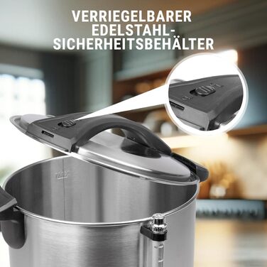 ProfiCook® Hot Beverage Machine with 7L Tank Capacity | Mulled Wine Cooker with high-quality stainless steel housing | for heating and keeping warm | Punch cooker for mulled wine, tea & coffee | PC-HGA 1196