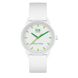 Жіночий годинник Ice-Watch Ice Solar Power Nature білий, силіконовий ремінець, Medium (40 мм)