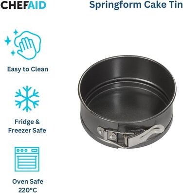 Форма для випічки тортів Chef Aid, кругла, знімний дно, антипригарне покриття, 23 см, для тортів та випічки