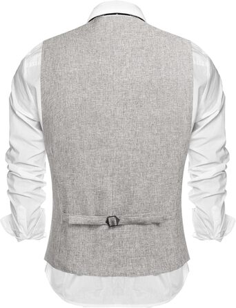 Жилет чоловічий COOFANDY Casual, для ділового стилю, вечірок та весілля, світло-сірий, XXL