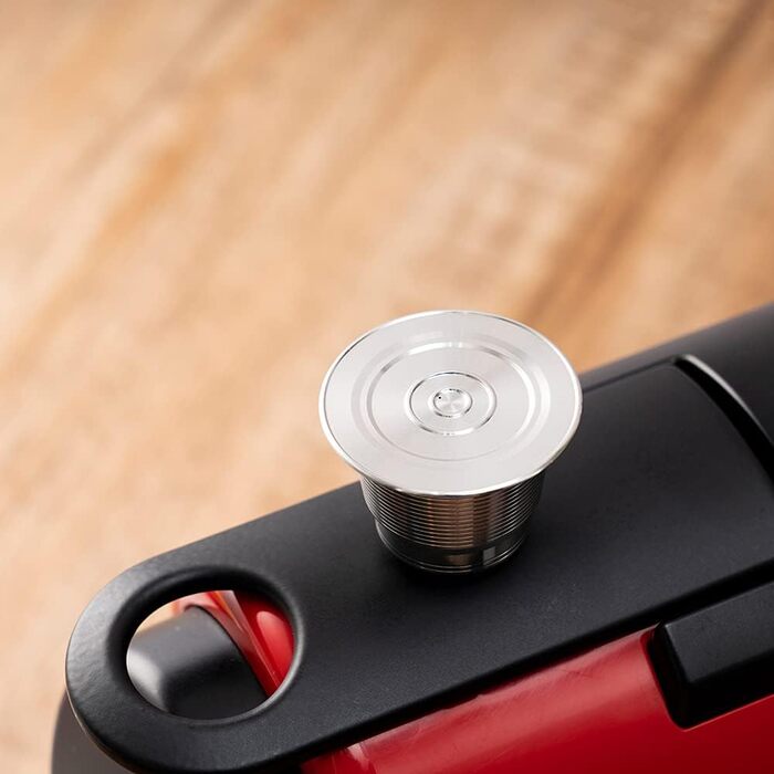 Багаторазові металеві кавові капсули RECAFIMIL для кавоварок Nespresso, з нержавіючої сталі, набір з 2 капсул і тампер, екологічні, сумісні, багаторазового використання