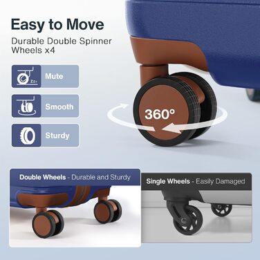 Чемодан VIPbox з жорсткою обшивкою, великий (75 см), розширюваний, легкий, з полікарбонату, з 3-річним сервісом, з TSA замком, 4 колеса, блакитний, M+XL (55+75 см)