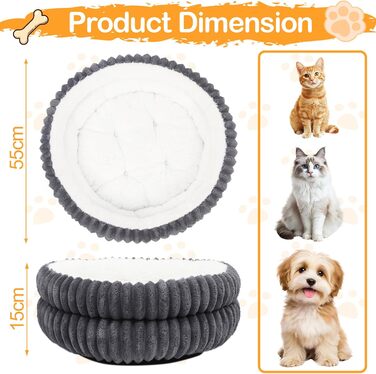 Килимок для котів XIAPIA, плюшевий, 58x20 см, сірий. М'який, теплий, ортопедичний, з нековзким дном