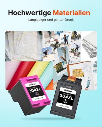 Комплект картриджів HP 304 / 304XL (чорний та кольоровий) для принтерів HP DeskJet 2600, 2620, 3700, 3720, 3750, 3760 та HP Envy 5010, 5020, 5030, 5032 — сумісні