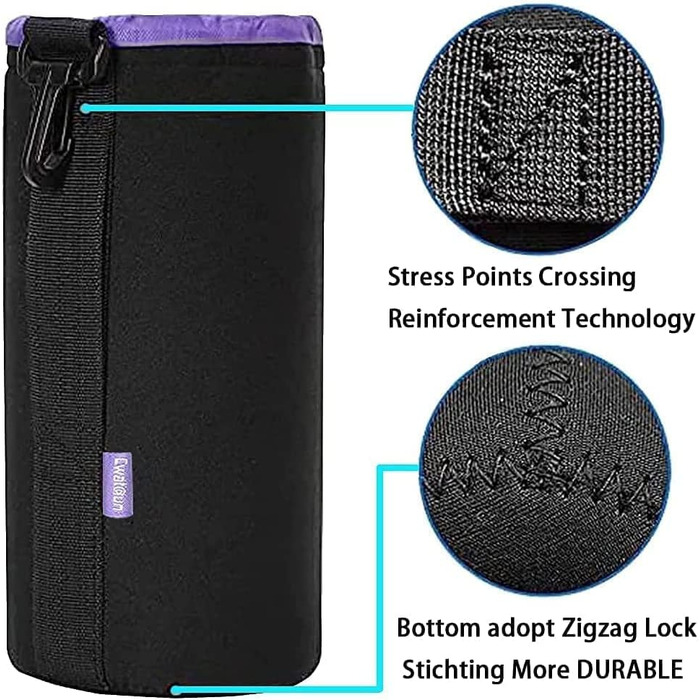 Набір чохлів для об'єктивів Cwatcun з неопрену (4 шт.) - для Canon, Nikon, Sony, Pentax, Panasonic, Fuji, Tamron, Sigma