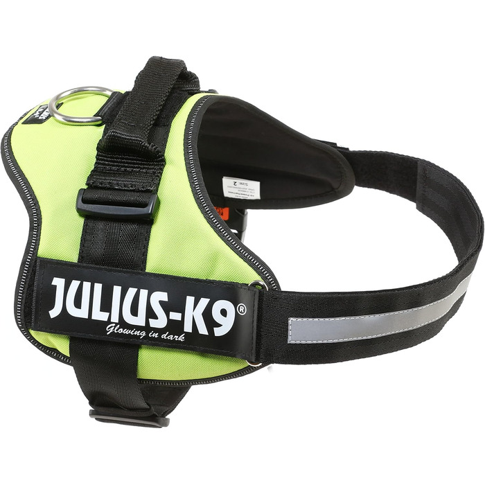Шлейка для собак K9 Powergeschirr, розмір XL/2, неонова чорна