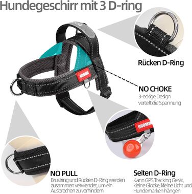 Нашийник для собак середніх та маленьких порід з повідком, кольоровий, з м'якою підкладкою, з ручкою та кільцем, світловідбиваючий, легкий, чорно-сірий, розмір M