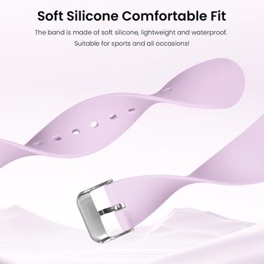 Жіночий годинник: аналоговий кварцовий годинник з силіконовим ремінцем. Спортивний годинник для студентів та дорослих (фіолетовий)