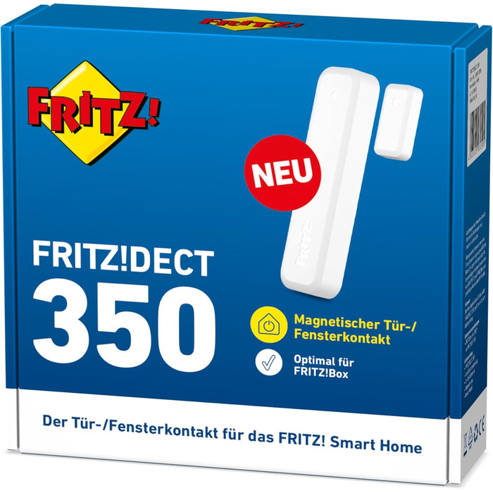 Контакт магнітний для дверей/вікон FRITZ!DECT 350 (Smart Home, DECT-ULE, сумісний з FRITZ!Box)