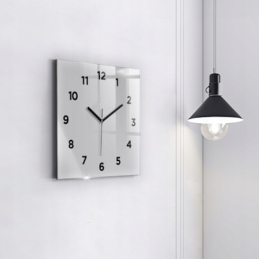 Настінний годинник Wallfluent, сірий, 30 см