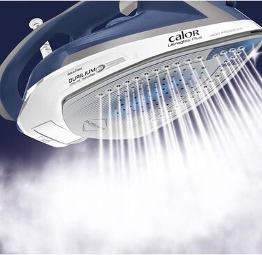 Праска Calor Ultragliss Plus FV6812C0: потужність 2800 Вт, 50 г/хв (пар), 260 г/хв (парний удар), 100% активна підошва, стійка до подряпин, вертикальне прасування