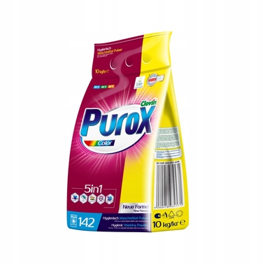 Пральний порошок Purox для кольорових речей (Німеччина), 10 кг, 142 прання