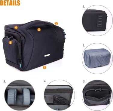 Сумка для фотоапарата Bodyguard Easy SLR XL - велика, для дзеркальної камери, об'єктивів та аксесуарів