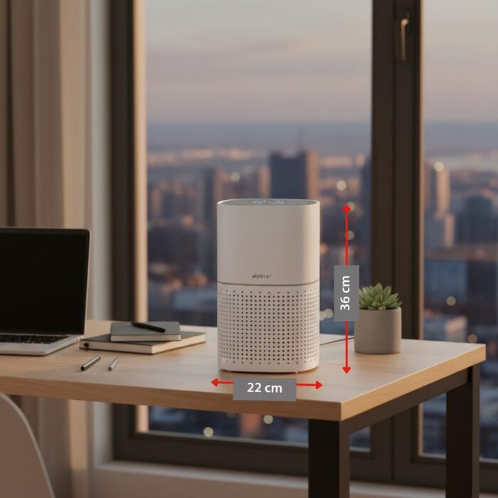 Електричний осушувач повітря Alpina для підвалів та кімнат до 20 м² – портативний осушувач з дисплеєм, 50W