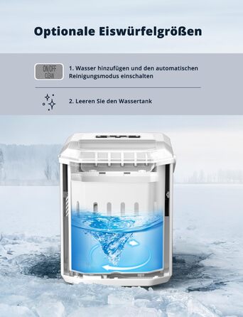 Професійний виробник льоду 12 кг/24 год. Ice Maker 1.5 л, швидкість виробництва 6-13 хв.