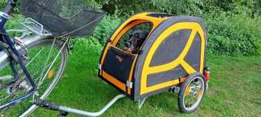 TrendPet DogBus M - велосипедний причіп для собак з алюмінієвою підвіскою, для середніх та великих собак