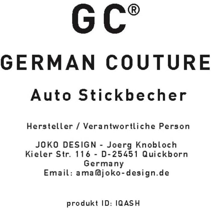 GC German Couture Stickbecher Auto-Aschenbecher compatible with IQOS ILUMA PRIME TEREA Sticks & Heets Sticks + Glo Hyper Pro Air neo Sticks Accessories and for PLOOM, white/rose gold