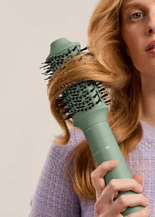 Іонський фен для волосся з технологією Frizz-Free, 2 температурні режими, функція охолодження, 2 швидкості, технологія негативних іонів, 1800W (ION STYLER PRO ADVANCE, салатовий)