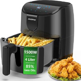 Фритюрниця Aigostar Air Fryer 4L з гарячим повітрям, XXL, без олії, 8 програм, LED-дисплей, 1500W, BPA-free