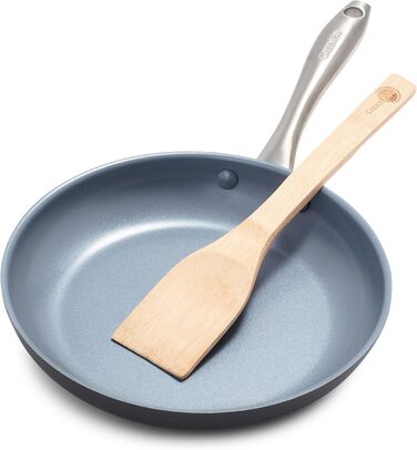 GreenPan Lima сковорода з антипригарним покриттям Keramik, 28 см, сіра, без PFOA та PFAS, для плити та духовки