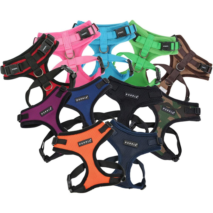 Шлейка для собак Puppia Ritefit - регульована, м'яка, камуфляж, S