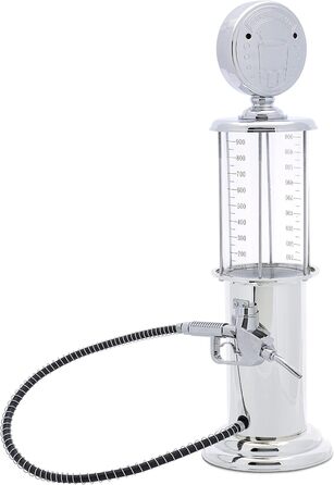 Relaxdays Drink Dispenser for Alcoholic Beverages, 2 Pack, Beer, Juice, Water, Fun, Made of Plastic and Silicone, 900 ml, Chrome-plated (14.0 x 14.0 x 48.0 cm)
