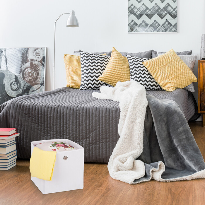 Set of 2 Fabric Storage Boxes