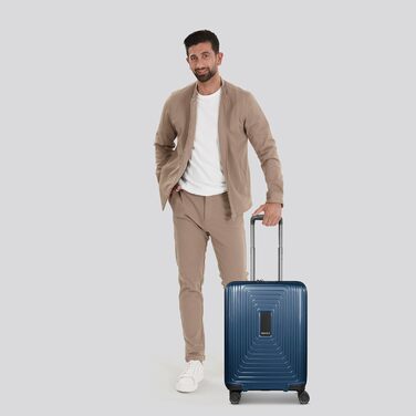 REDOLZ Trolley великий, розширюваний | 52 x 34 x 77 см | 123-140 л | 4.4 кг (Essentials 14) | Dark Blue Metallic