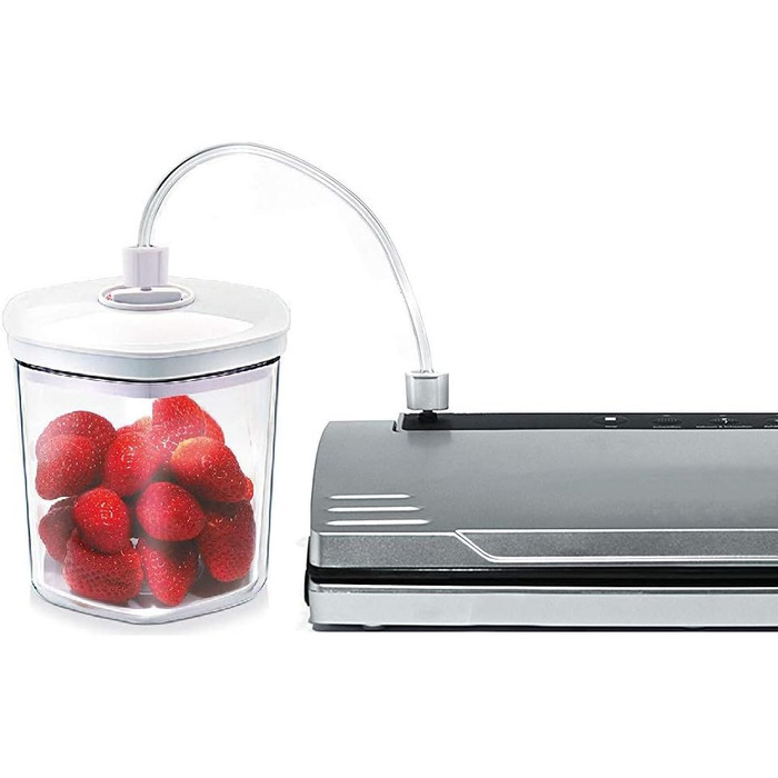 Професійний вакуумний пакувальник Maxxo VM Profi з подвійною зварювальною лінією, 20 л/хв, 900 мбар, для пакування продуктів харчування, з нержавіючої сталі