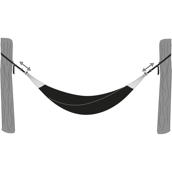 AMAZONAS Ultra-Light Hammock Mosquito Traveller 450 g 220cm x 140cm Packed size 22.5 x 9cm up to 150kg (Green, Bundle with T-Strap Hanging Set)