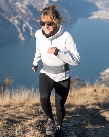 Водонепроникний поясний ремінь Waterfly для бігу, спорту та фітнесу (чоловічий/жіночий, темно-сірий)