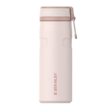 Термопляшка Stanley IceFlow Twist Flip 0.47л, Rose Quartz — герметична, зі сталі, для напоїв