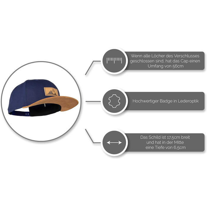 Кепка бейсболка Jumping Bird • Зручна, регульована, легко миється • Темно-синій колір