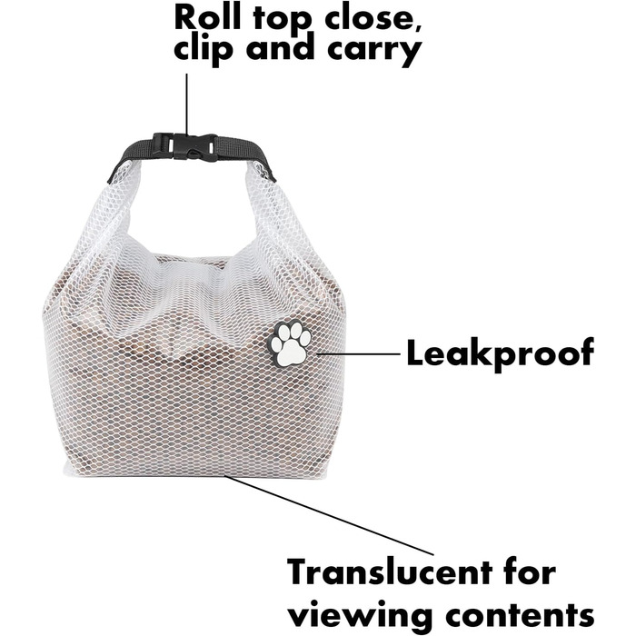 Набір для переноски корму для собак, 2 шт., водонепроникний, до 10 кг. Ідеально для подорожей, кемпінгу та перетримки собак