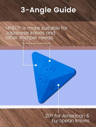 Набір точильних каменів Schleifstein 3-в-1: 400/1000/5000 грит, з підставкою, кутовою направляючою та шкіряним ремінцем для заточування ножів