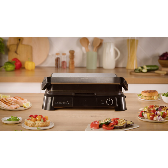 Електричний гриль 3в1 Tefal SuperGrill GC510DE0: сендвічниця та гриль, 2000 Вт