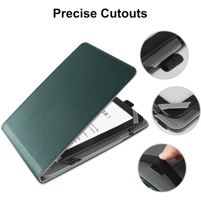 Чохол для Kindle/Kobo/Tolino/Pocketbook/Sony 6-6.8-7 дюймів, універсальний, з петлею, колір м'ята